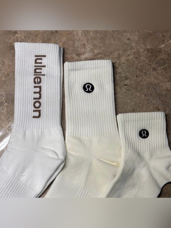 lululemon athletica Other - New Women’s Lululemon Athletica Socks 
3 pairs Size Medium 
Socks stretch